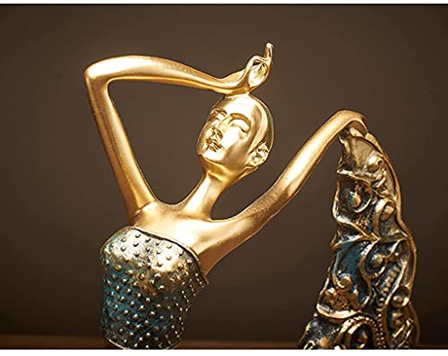 Peacock Dancer Statue Vintage Dancer Figurines Decorative Resin Peacock Dancer Beauty Statue For Home Office Showcase Decoration #TOP2