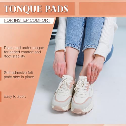 10 pares de almohadillas para lengüeta de zapato adhesivas miniatura 7
