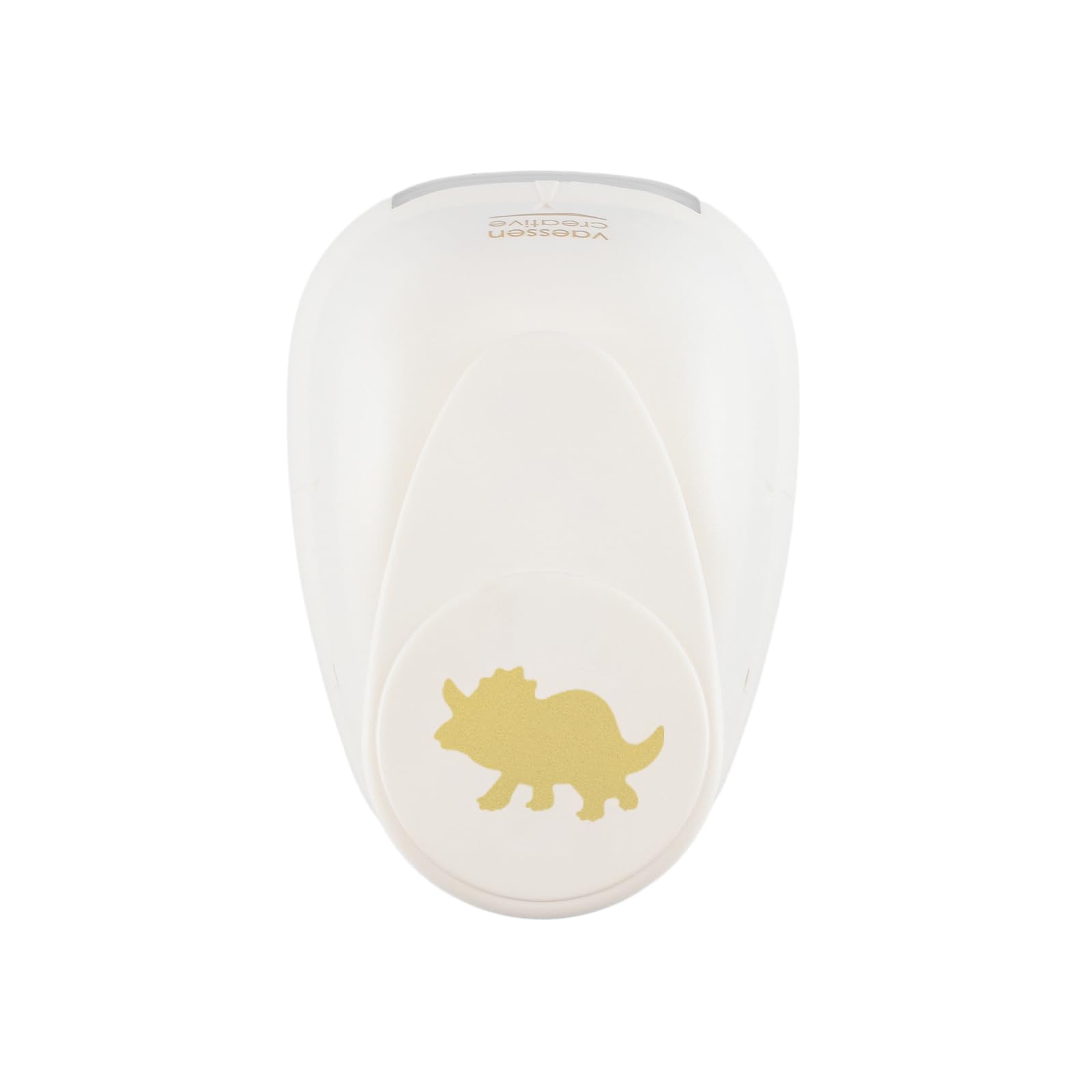 Vaessen Creative Craft Punch Dino Triceratops - 1 x 1.4 in - Paper Punch for Crafting, Card Making and Scrapbooking