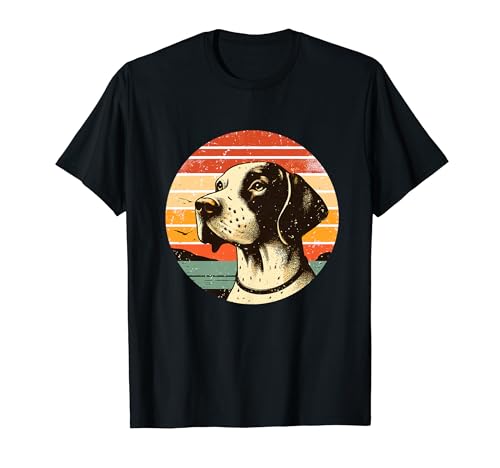 Retro Sunset German Shorthaired Pointer Dog GSP Camiseta