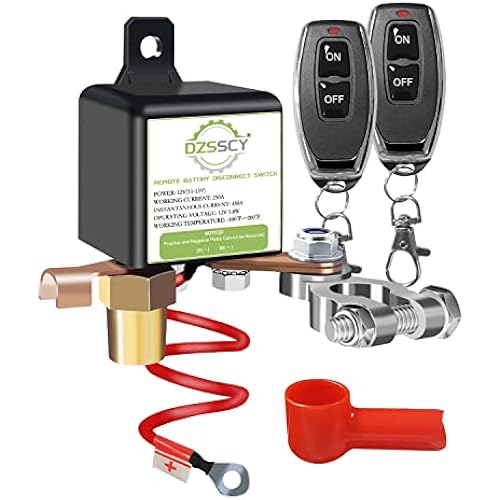 Remote Battery Disconnect Switch 12v, Kill Switch for Car Truck, Anti-Theft