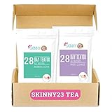 Skinny23 Detox 28 Day-Time and 28 Night-Time Detox Tea Bundle (56 Total Tea Bags) - USDA Organic...
