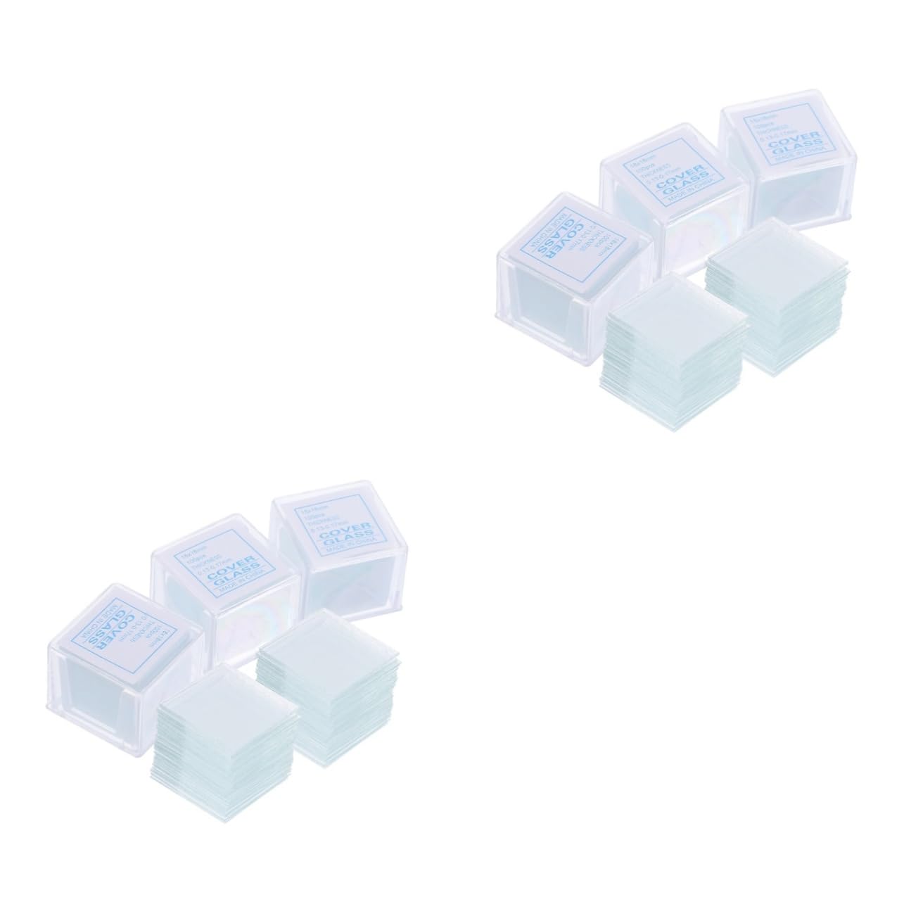 OSOLADY 1000 Pcs Glass Slide Microscope Slides Clear Microscope Slides Square Microscope Slides Covers Square Microscope Slides Clear Glasses Square Glasses Square Coverslip Slide