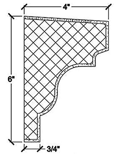 Sill 4" x 6" x 8', OS004, 2 Pieces per Box