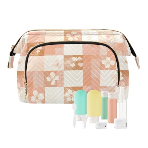 Borsa cosmetica unica bianco rosso con cerniera da appendere borsa da toilette da viaggio da donna portamonete per cosmetici da 4 1 size