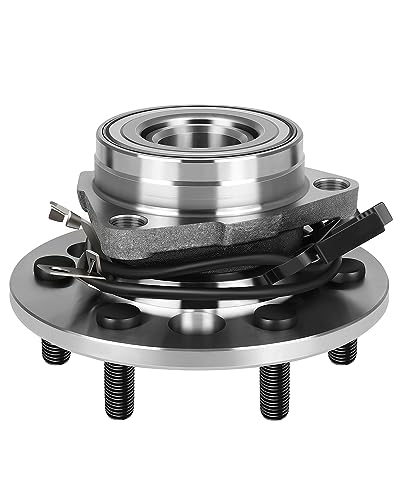 ECCPP Wheel Hub and Bearing Assembly Front 515024 fit 1995-2000 Chevy Cadillac GMC 4WD Replacement for 6 lugs wheel hub with ABS 3 Bolt Flange