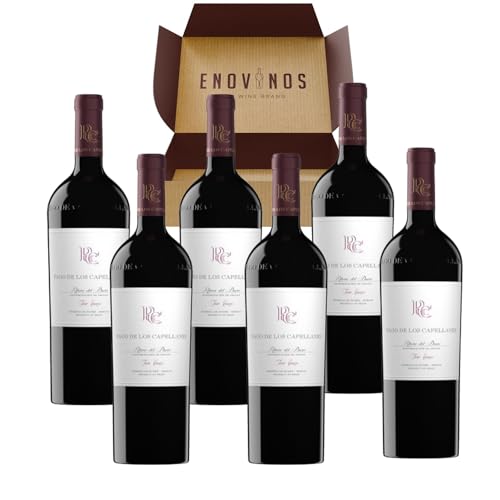 Vino Pago de los Capellanes Crianza - x6 Botellas Vino Tinto Ribera del Duero 100% Tempranillo 75 cl - Mejor Selección ENOVINOS
