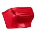 Womens Holographic Metallic Shiny Off Shoulder Crop Top Bustier Tube Top Blouse Rave Causal Strapless Basic Sexy Vest Red Small