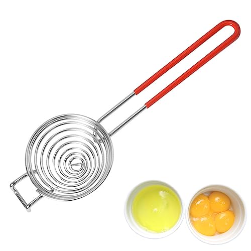 Egg Separator Egg Yolk White Separator Stainless Steel Egg White Yolk Sifting Filter Egg Divider...