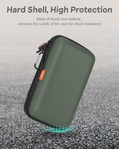 Image of Large Classic Army-Green Case,Hard Shell Electronic Organizer Case
