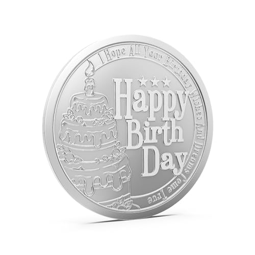 Image of Aspect Bullion Happy Birthday Silver Coin 999 Purity - 5 Gram | 10 Gram | 20 Gram | 50 Gram | 100 Gram | Pure Silver Coin for Gifting & Investment