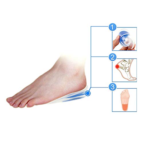 Almofadas para calcanhar de gel Decdeal de silicone, palmilhas antiderrapantes macias para alívio da