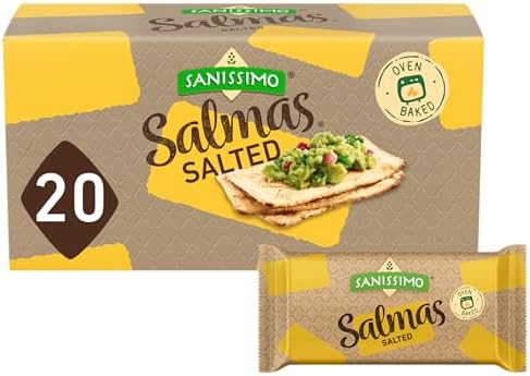 Sanissimo Salt Salmas Crackers, 20 pc / 0.63 oz Box