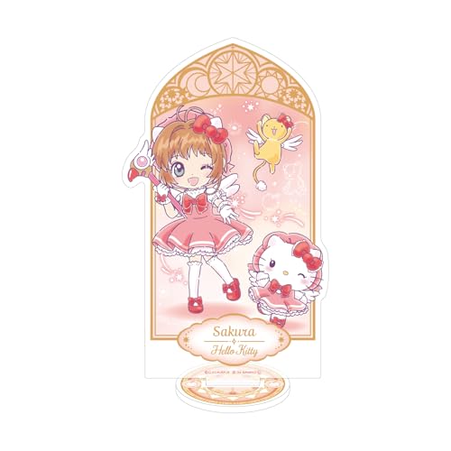 カードキャプターさくら x サンリオキャラクターズ 01 木之本 桜 x ハローキティ[コラボイラスト] ホログラムアクリルスタンド