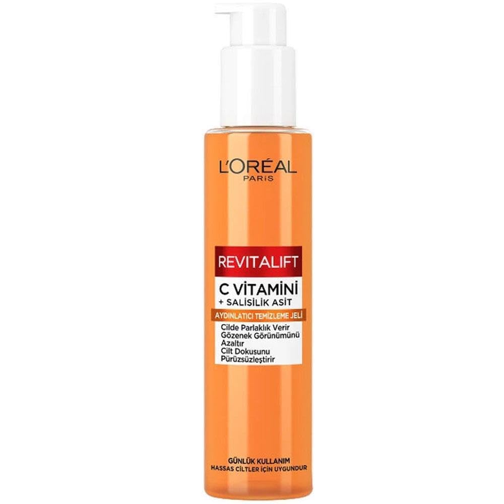 L'Oreal Paris Revitalift Clinical C Vitamini ve Salisilik Asit İçeren, Aydınlatıcı ve Gözenek Karşıtı Köpük Temizleyici
