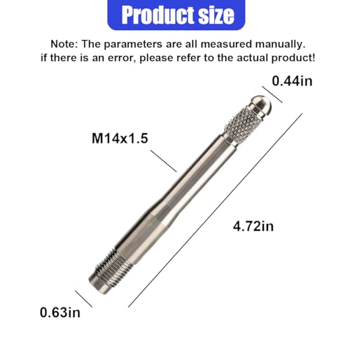 Image of ZIMISI M14X1.5 Car Wheel Alignment Pin, Stainless Steel Wheel Alignment Tool, Tire Mounting Tools, Wheel Hanger Balancing and Guide Tool, Car Tire Rim Stud Pilot Pin for Most Cars (Silver)
