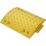 ✅ Gelb durchgefärbtes Mittelstück des WEMAS Bodenschwellensystems aus HDPE (hoch dichtem Polyethylen), 5 cm hoch für eine Überfahrgeschwindigkeit von 20 km/h. Extrem robust, bis 5 Tonnen Radlast überfahrbar! Qualität Made in Germany, Bodenbefestigung mit Bodenankern möglich. Mit Anfangs- und Endstück zu beliebiger Länge kombinierbar.