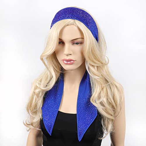 SP Sophia Collection Fashion Scarf Multipurpose - Rhinestone Polyester Ribbon Headband Neckerchief2