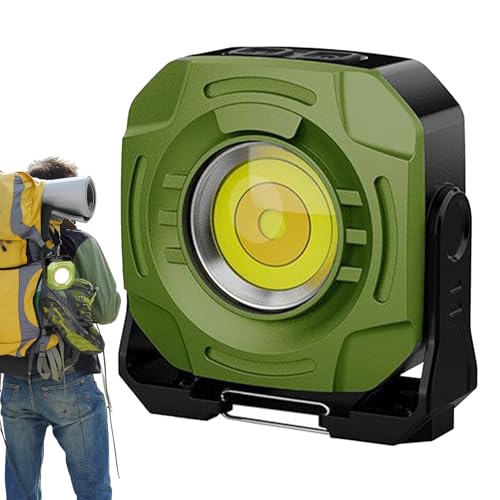 Lampe de travail rechargeable étanche : projecteur portable de chantier
