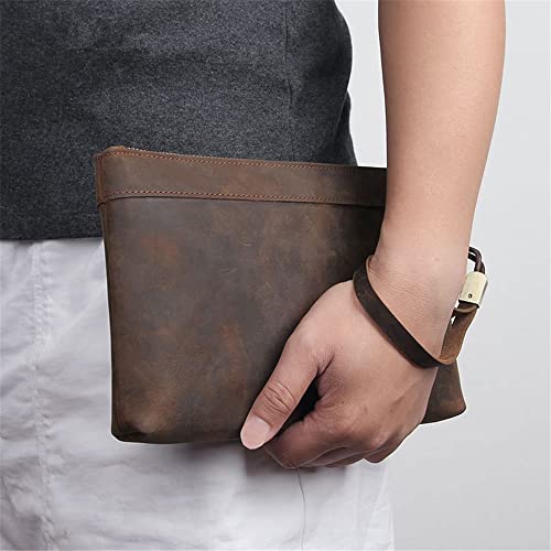 Clutch Bag Men's Large Capacity Business Handbag Retro Wallet Casual3