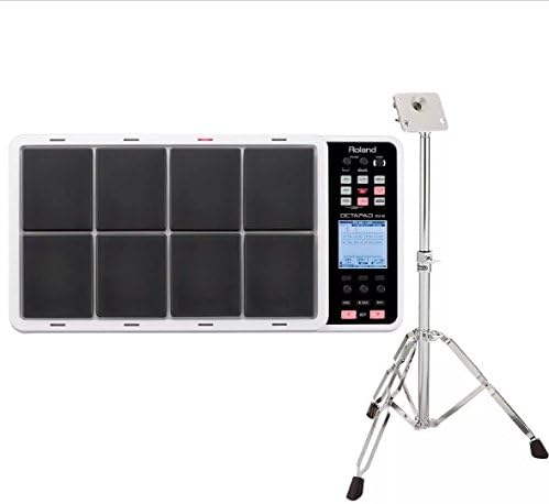 Roland SPD30 Octapad Digital Percussion Pad (White) and Roland PDS10 Stand for SPD Series Products
