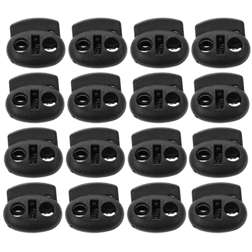 VICASKY 800 peças de fechaduras de cordão de plástico com fechaduras de corda de mola com trava de m