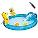 CATLXC Esterno smontabile dello spruzzo d'Acqua Park Pool Piscina per Bambini con Scivolo e Diapositive Air Pump Deluxe Acqua Gonfiabile,Sea Animal Game Pool
