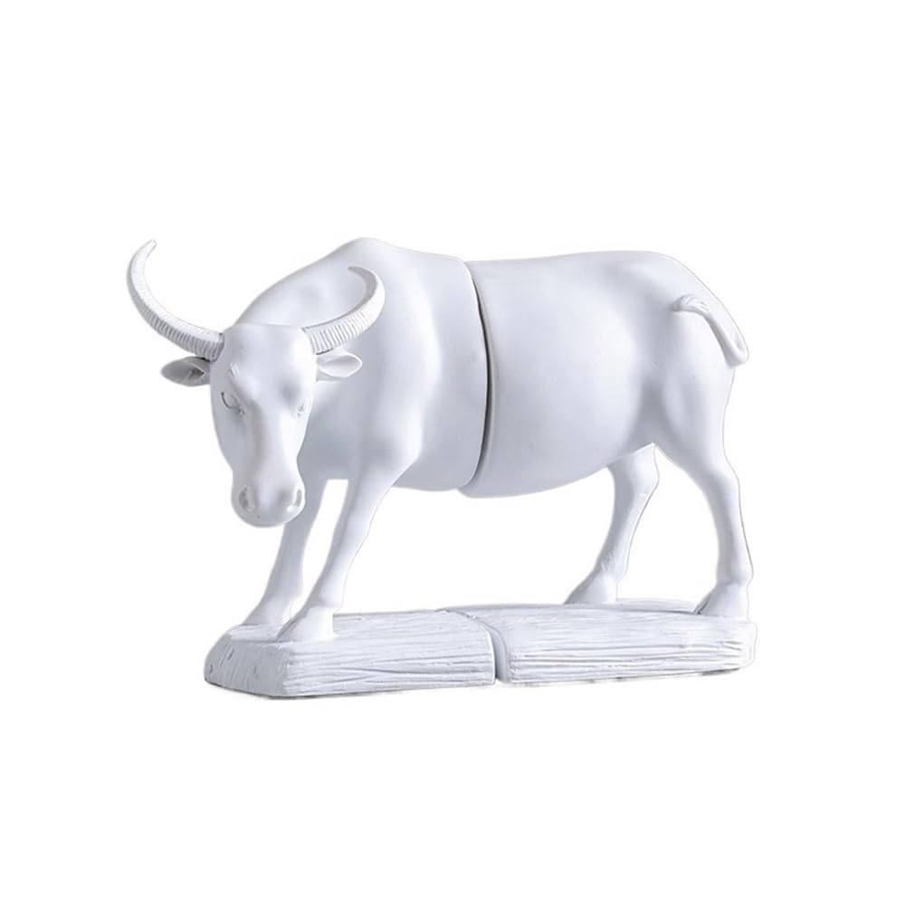 Shelves Home Decorative Resin Bookshelf, Bookend Supports, Desktop Animal Bookends Book Support(White)