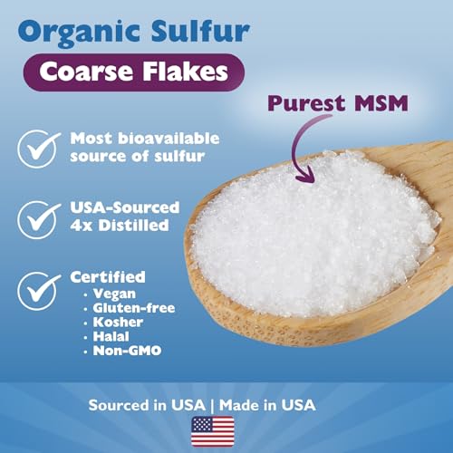 image for KALA HEALTH MSMPure Coarse MSM Powder Flakes – US-Made MSM for Joint