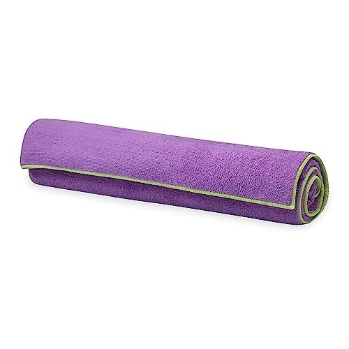 Gaiam Tapete de toalha de ioga Stay Put tamanho tapete toalha de tapete de ioga (serve para cima do
