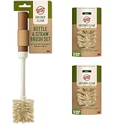 Scotch-Brite Greener Clean Bottle & Straw Brush Set with 2 Replaceable Bottle Brush Heads