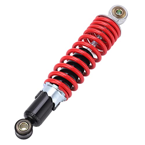Tissting Motorrad Stoßdämpfer Hinten, 270mm 10mm Loch Universell Moped Federdämpfer Verstellbarer Dämpfung Dämpfer für 50cc-125cc Kinder Mini ATV Quad Bike