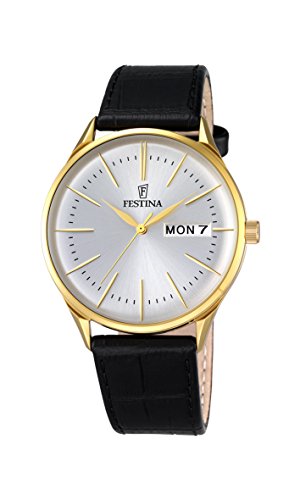 Preisvergleich Produktbild Festina Herren-Armbanduhr Analog Quarz Leder F6838 / 1