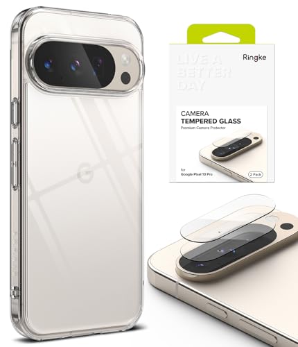 Coque Pixel 10 Pro Ringke Fusion Clear et verre trempé transparent anti-choc