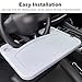 QSNYJPL Black Multifunctional Travel Car Accessories, Car Steering Wheel Table for Laptop, Car Table with Cup Slot, Car Seat Dining Tray, Console Under Steering Wheel Table(Gray)