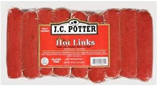 JC Potter Hot Links Sausage 54 Oz (2 Pack)