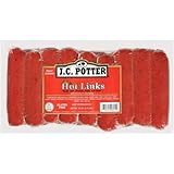 JC Potter Hot Links Sausage 54 Oz (2 Pack)