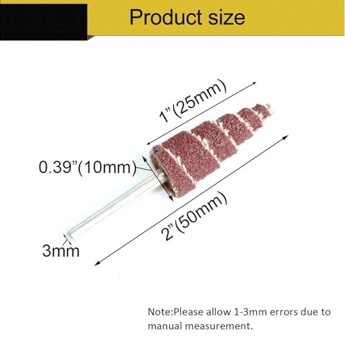 Rueda abrasiva de cono para restaurar muebles y pulir relieves de madera 3