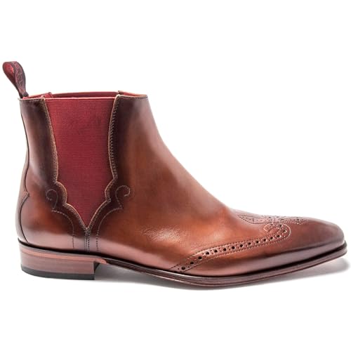 Jeffery West Mens K501 Chelsea Boots Tan 8 UK
