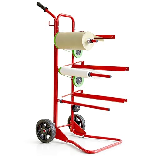LAUCO Portable Slimline Mobile Masking Paper Machine Dispenser, Masking Machine