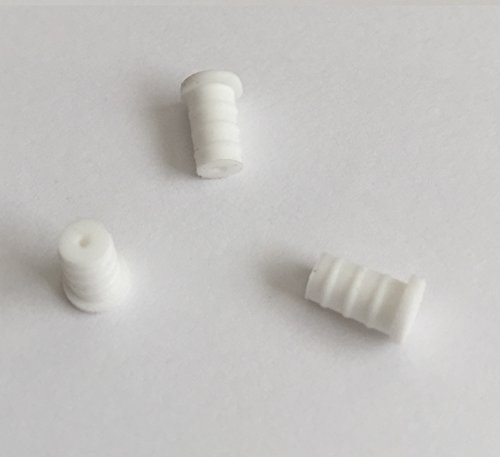 Wave Design �غݐ� 3.5�� �C���z���W���b�N�p�L���b�v 3.5mm �W���b�N�J�o�[ �t���b�g�^ (�z���C�g) �܂݂Ȃ� 6��/�p�b�N Silicone ���F Pure White IJ FW6