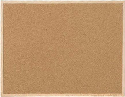 Pinnwand aus Kork ca. 80 x 120 cm | mit Holzrahmen, MDF Rückwand