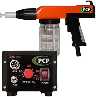 PowderCoatPro 80Kv Powder Coating Gun Kit System Perfect Electrostatic Spray Powder Coat Machine for Home and Small Business Powder Coaters