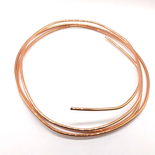 Shuxiang-Alambre de cobre Alambre de cobre redondo de color artesano 2 2awg 24awg 2. 5 mm 4 mm 5 mm for anodizar la joyería artesanal haciendo abalorios florales ( Color : 0.4mm , Size : Length 3M ) Cover