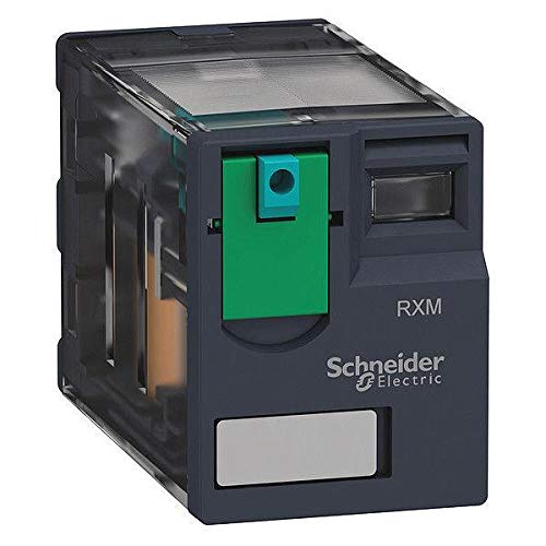 Schneider Electric RXM2AB1BD Miniature Plug-in relay - Zelio RXM 2 C/O 24 V DC 12 A