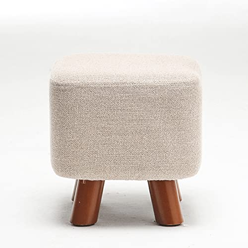 Reposapiés para el hogar, taburete de madera maciza para sofá, taburete bajo para cambiar zapatos, taburete pequeño, ligero y conveniente, multifuncional, se puede apilar para almacenamiento, adecua Cover