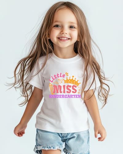 Image of First Day of Kindergarten Shirt for Girls Boys Kids Toddler 1st Day of School Shirts in My Kindergarten Era Cotton Tshirt