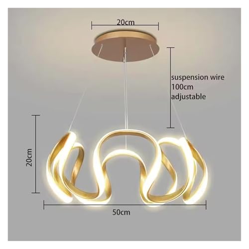 Lustre LED moderne et personnalisé pour salle à manger chic