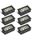 6 Pack Mini Digital Electronic Temperature Humidity Meters Gauge Indoor Thermometer Hygrometer LCD D