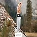 BOKER MAGNUM® Elk Hunter Sharp Scouting Knife – Robust Professional Hunting Knife with Elegant Leather Sheath – Fixed-Breaking with 11 cm Drop-Point Blade and Guard